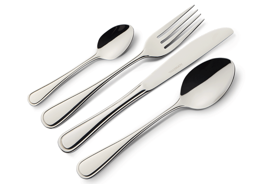 DATURI Komplet sztućców, 4 os. (16 el.) srebrny - zdjęcie 0