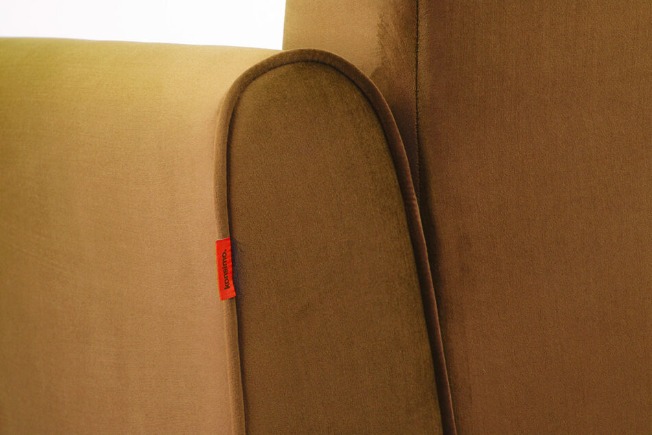 GUSTAVO Żółty fotel do salonu welur żółty - zdjęcie 6