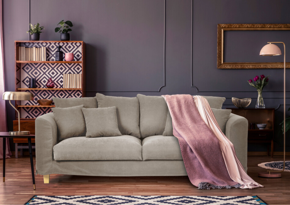 BRYONI Sofa 3 beżowy - zdjęcie 5