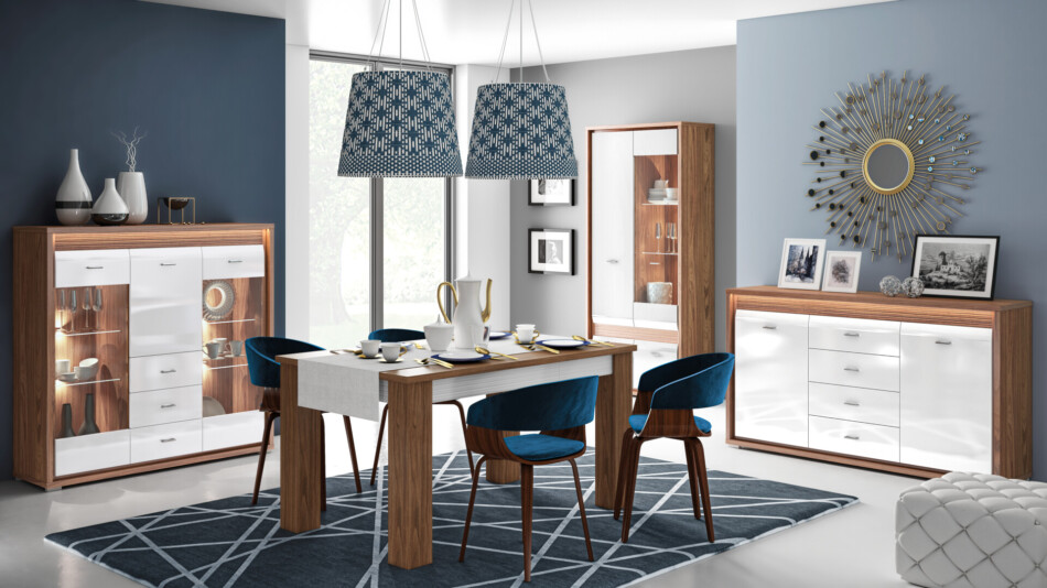 SULA Komoda orzech naturalny/biały - zdjęcie 2