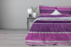DANAUS Komplet pościeli z bawełny biały/różowy/fioletowy - zdjęcie 8