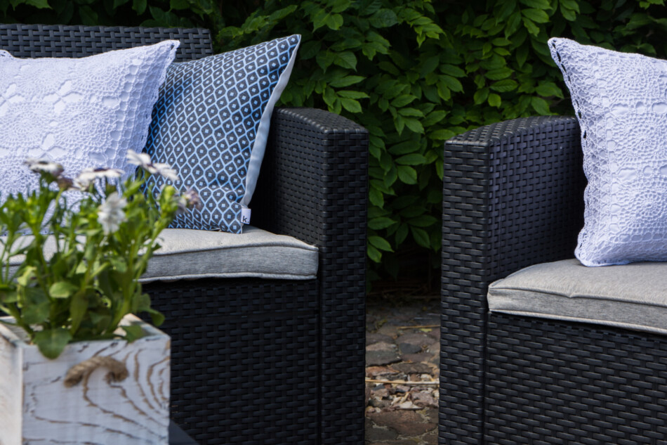 HORILES Zestaw mebli ogrodowych (2,1,1,st.) antracytowy - zdjęcie 14