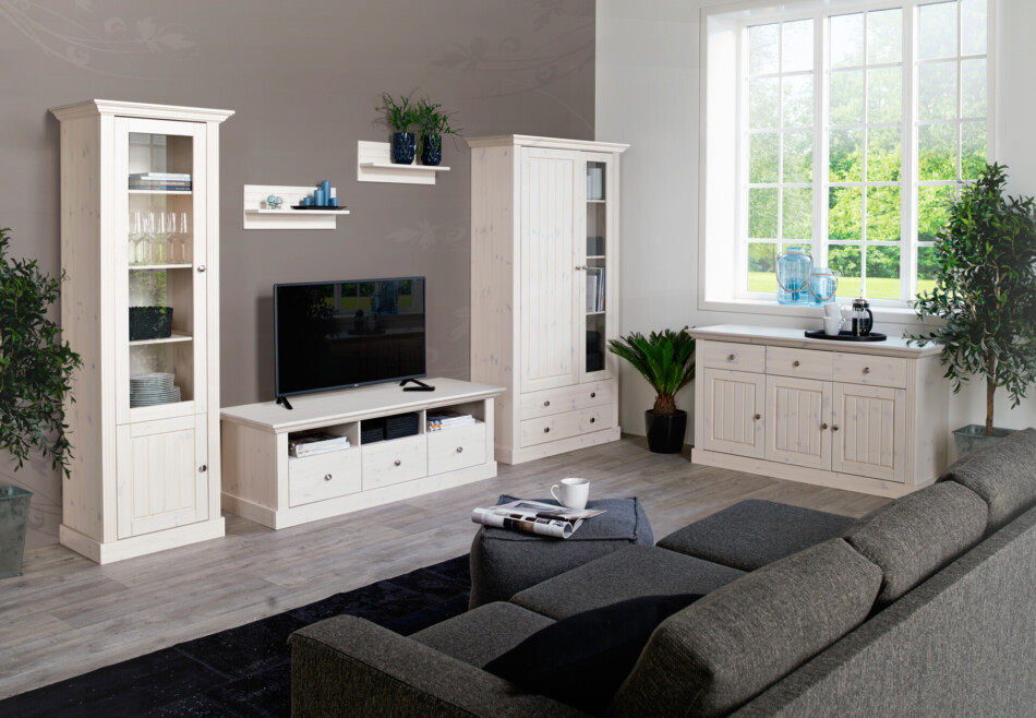 MONACO Komoda biały/sosna naturalna - zdjęcie 4