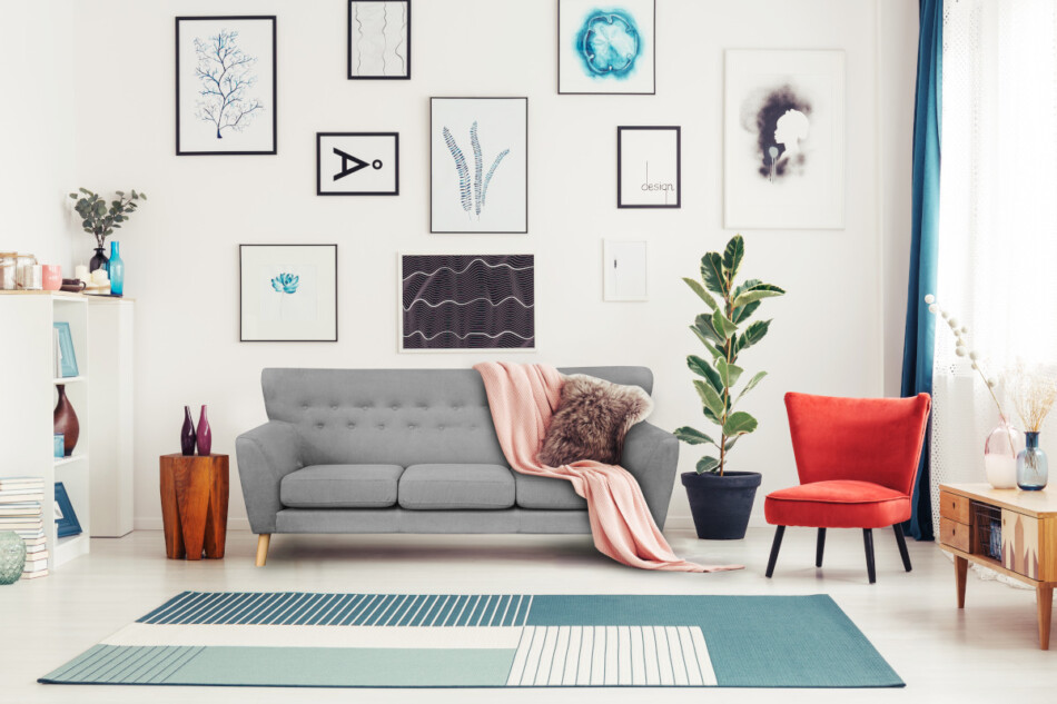 NEBRIS Sofa 3 szary - zdjęcie 5