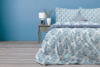 SATIVA Komplet pościeli niebieski/biały - zdjęcie 8