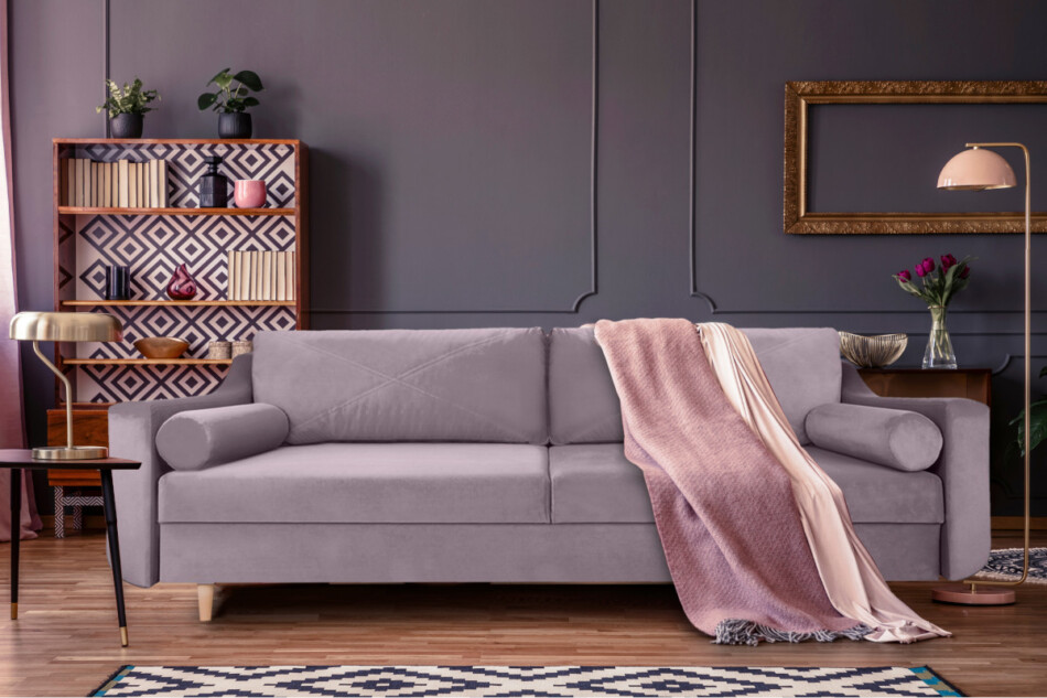 SATEO Sofa 3 różowy - zdjęcie 10