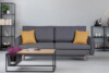 TUBI Sofa 3 szary/żółty - zdjęcie 5