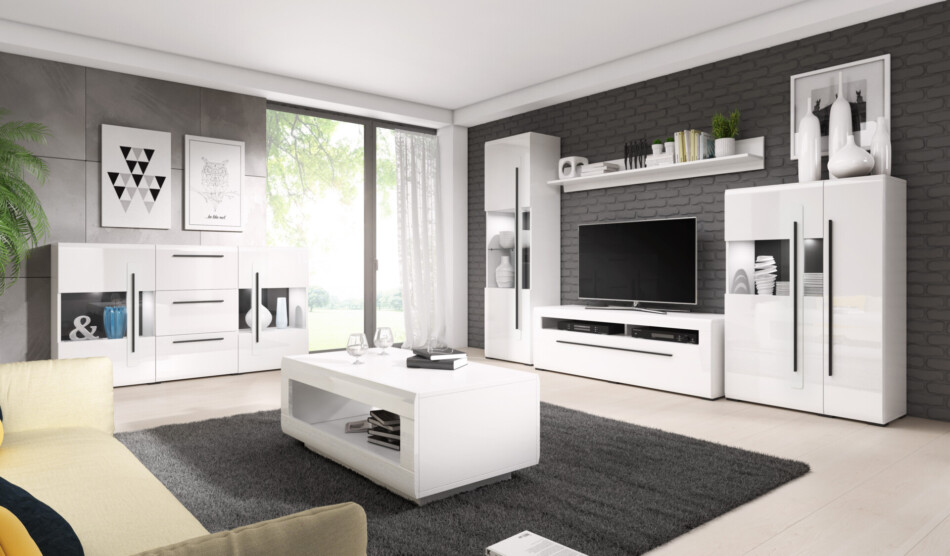 TULSA Szafa biały połysk - zdjęcie 6