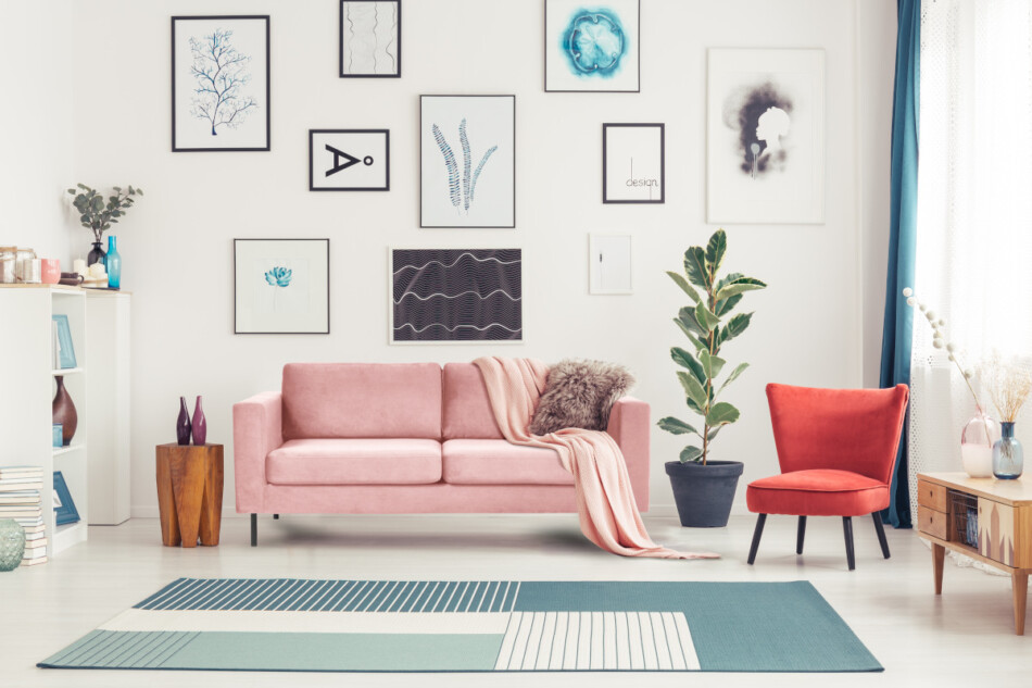 TOZZI Sofa 2,5 różowy - zdjęcie 4