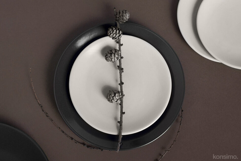 ACERNO Talerz deserowy beżowy/matowy - zdjęcie 4