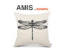 AMIS Poszewka na poduszkę biały/czarny - zdjęcie 3