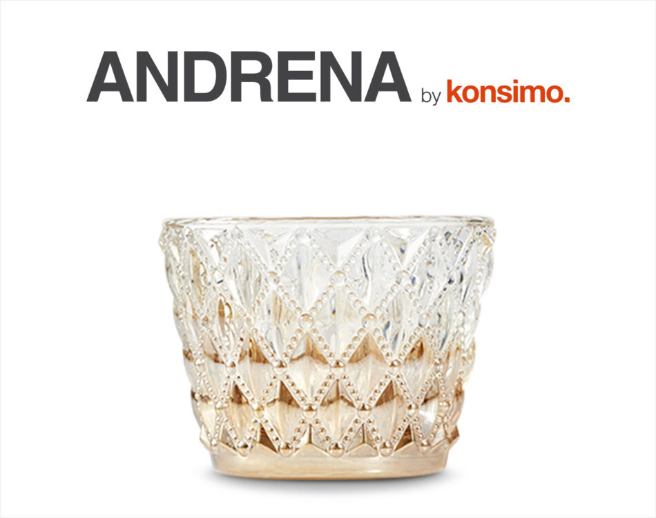 ANDRENA Świecznik złoty - zdjęcie 2