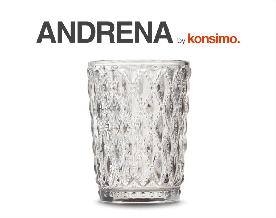 ANDRENA Świecznik szary - zdjęcie 1