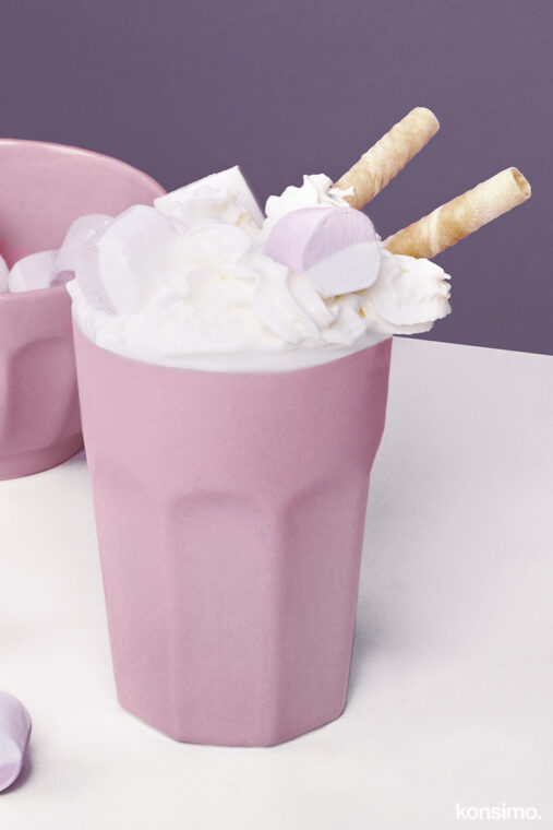 CAMPI Kubek różowy/biały - zdjęcie 2