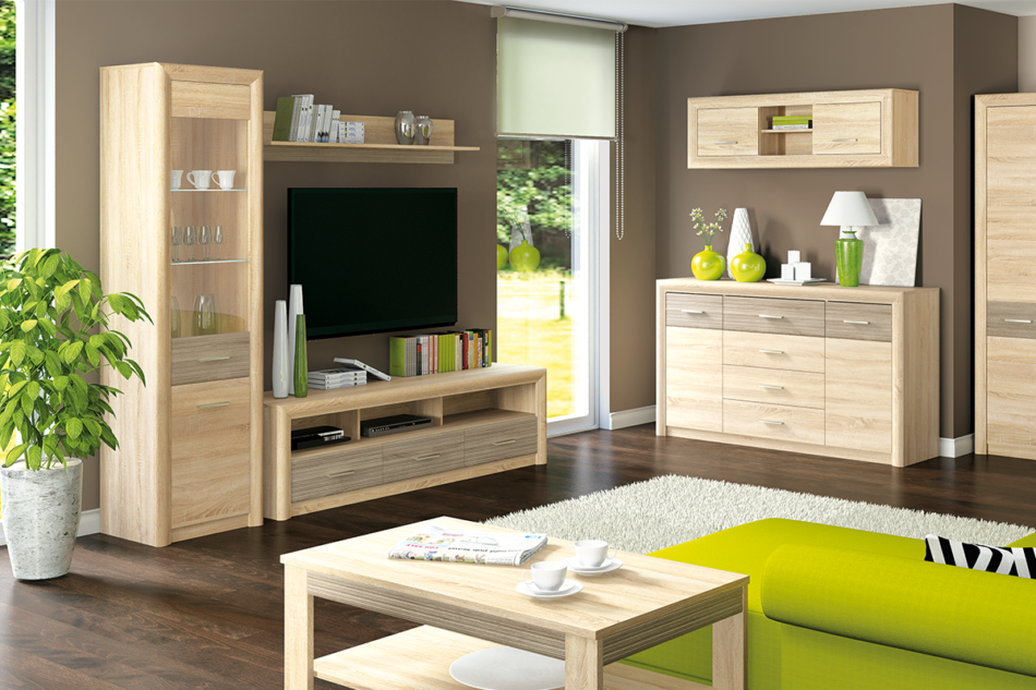 ARNIKA Witryna dąb sonoma - zdjęcie 2