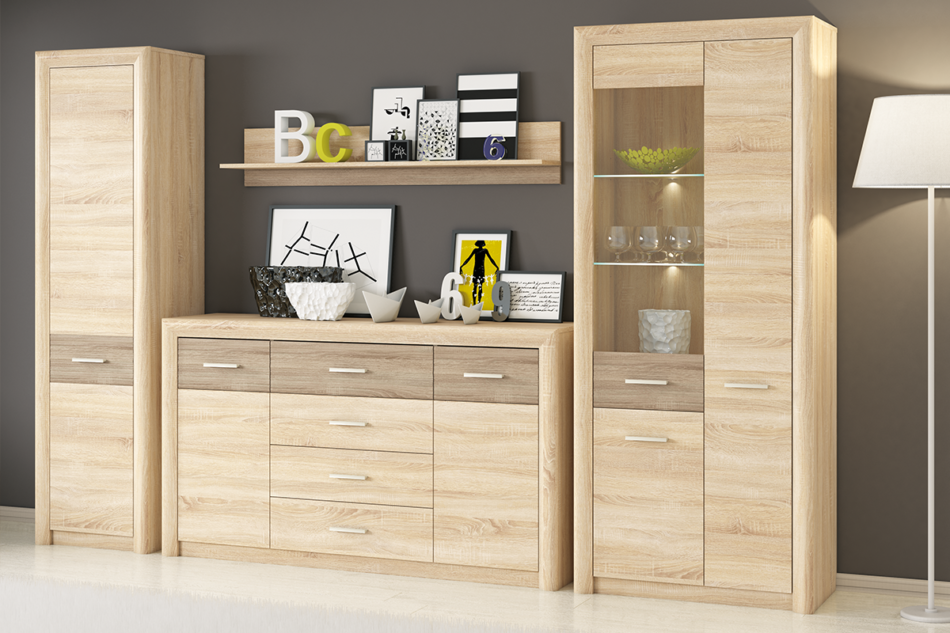 ARNIKA Witryna dąb sonoma - zdjęcie 3