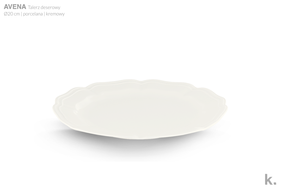 AVENA Zestaw obiadowy, 6 os. (18el) kremowy - zdjęcie 5