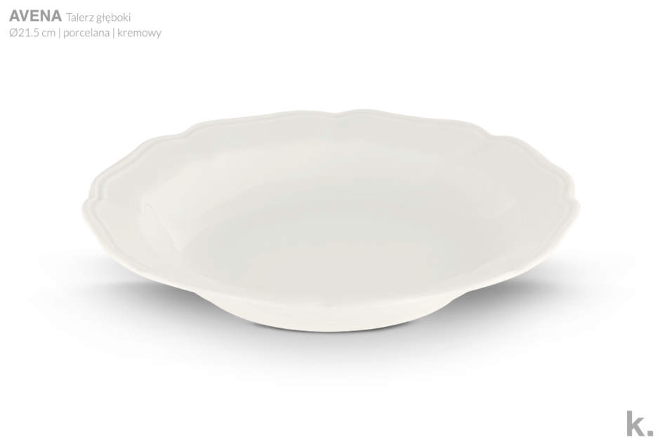 AVENA Zestaw obiadowy, 6 os. (18el) kremowy - zdjęcie 4
