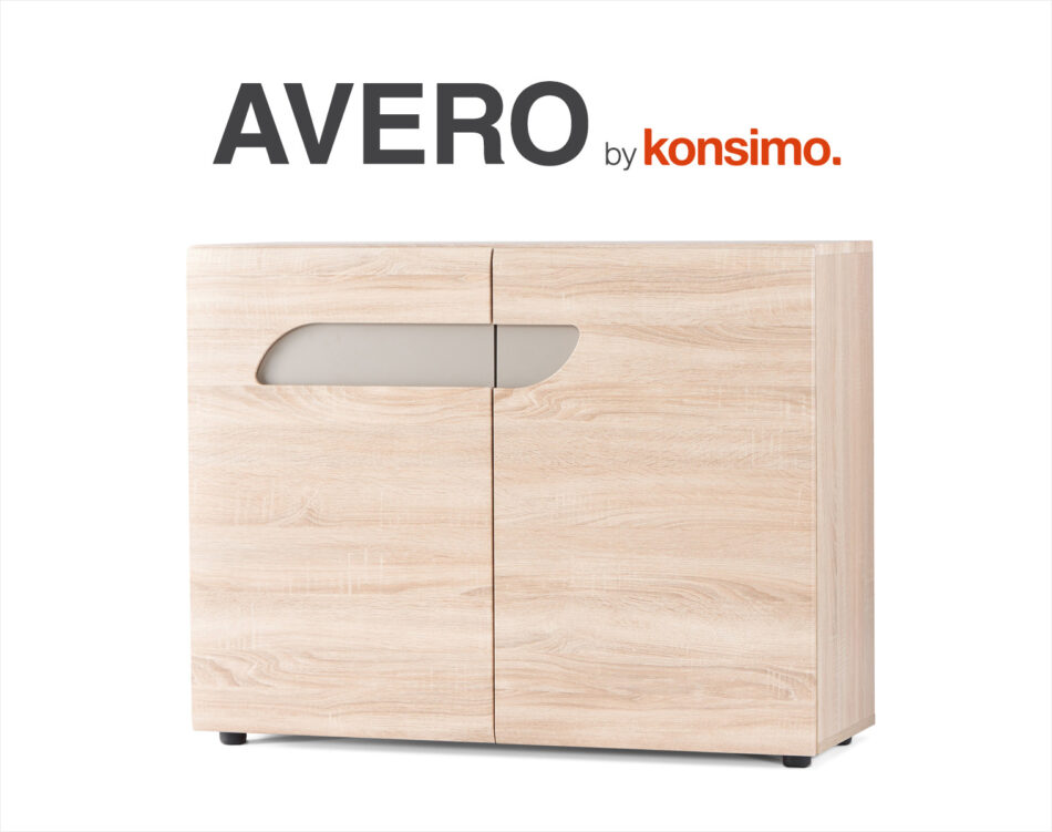 AVERO Komoda dąb/szarobeżowy - zdjęcie 5