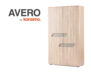 AVERO Szafa ubraniowa dąb/szarobeżowy - zdjęcie 8