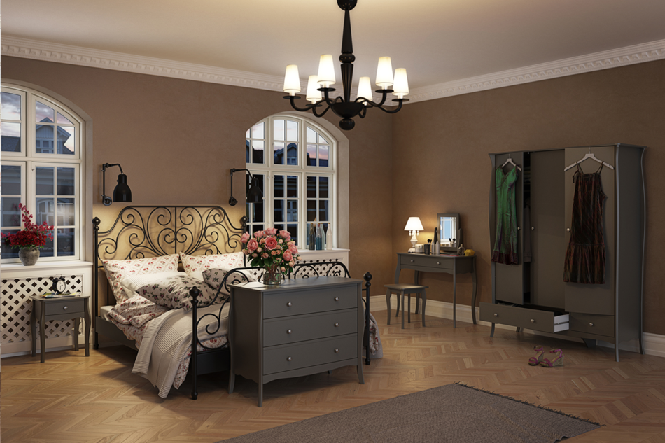 BAROQUE Komoda biały - zdjęcie 3