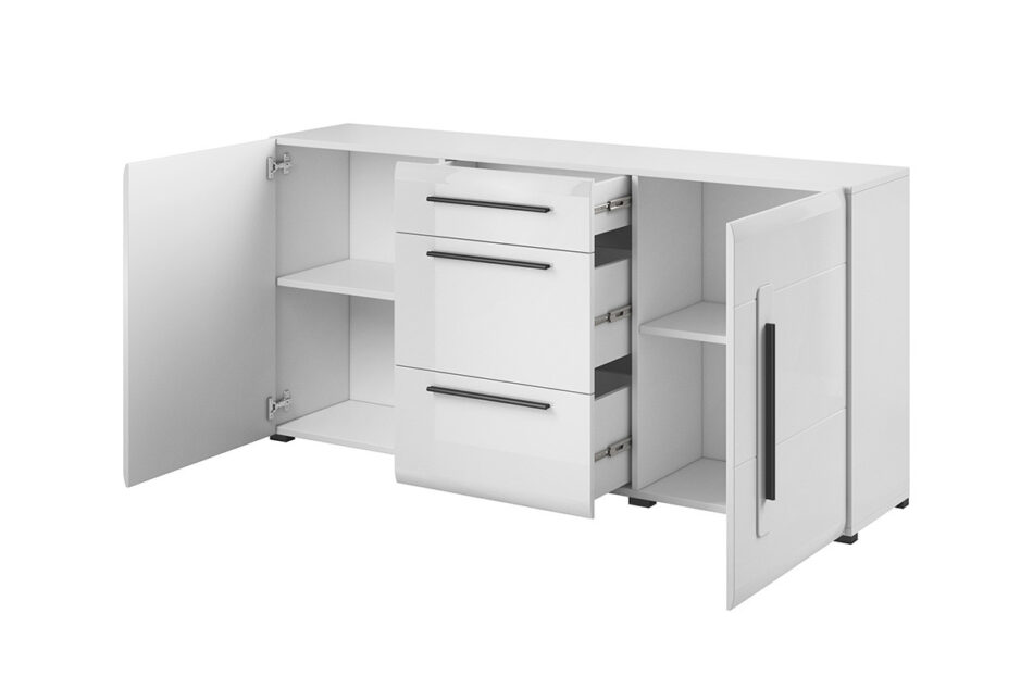 TULSA Komoda biały połysk - zdjęcie 1