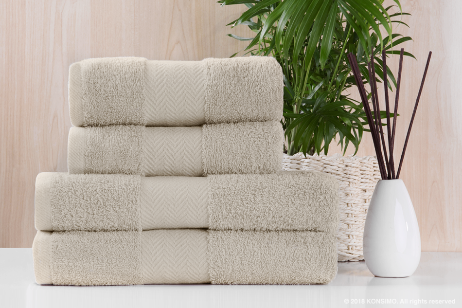 LENTE Ręcznik kremowy - zdjęcie 6