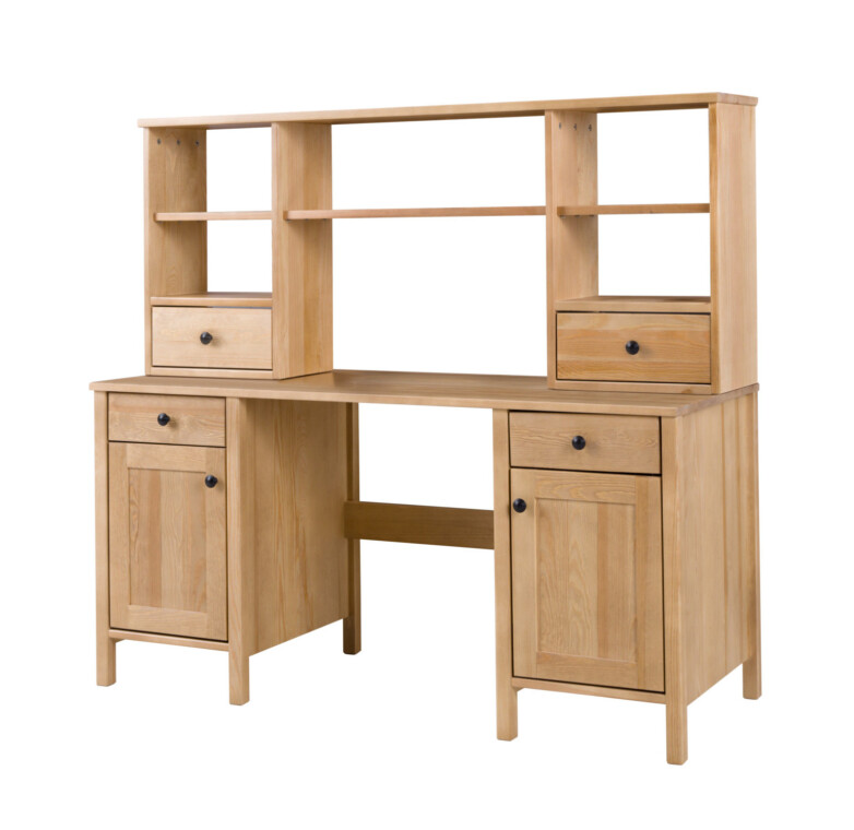 CUCULI Biurko z nadstawką dąb - zdjęcie