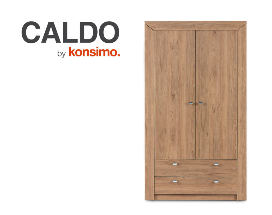 CALDO Szafa ubraniowa dąb naturalny - zdjęcie 8