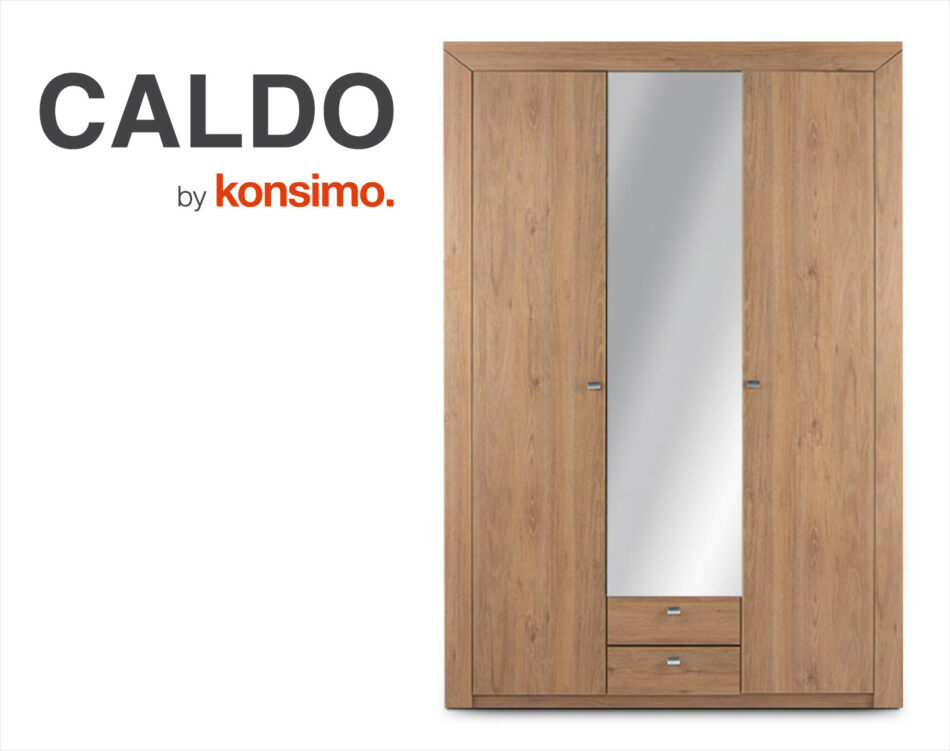 CALDO Szafa ubraniowa dąb naturalny - zdjęcie 15
