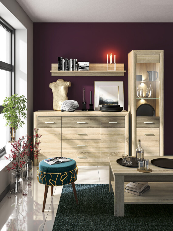 ARNIKA Półka wisząca dąb sonoma - zdjęcie 11