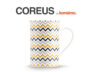 COREUS Kubek biały/szary/żółty/czarny - zdjęcie 3