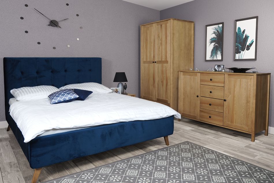 CUCULI Łóżko rama biały - zdjęcie 4