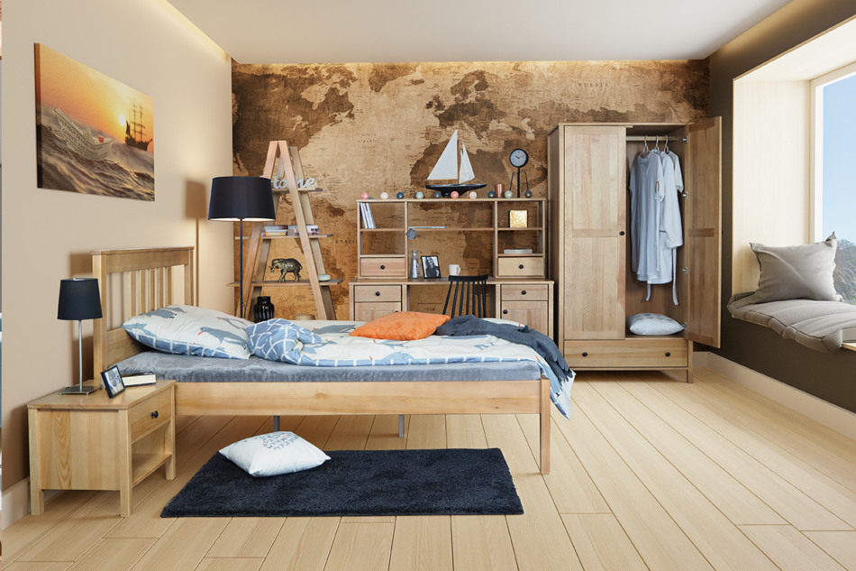 CUCULI Szafa ubraniowa dąb - zdjęcie 1