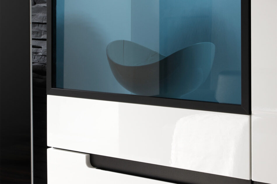 HEKTOR Witryna Lewa biały połysk - zdjęcie 4