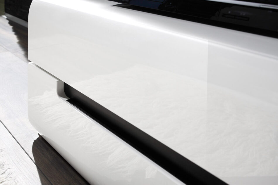 HEKTOR Szafka RTV biały połysk - zdjęcie 4