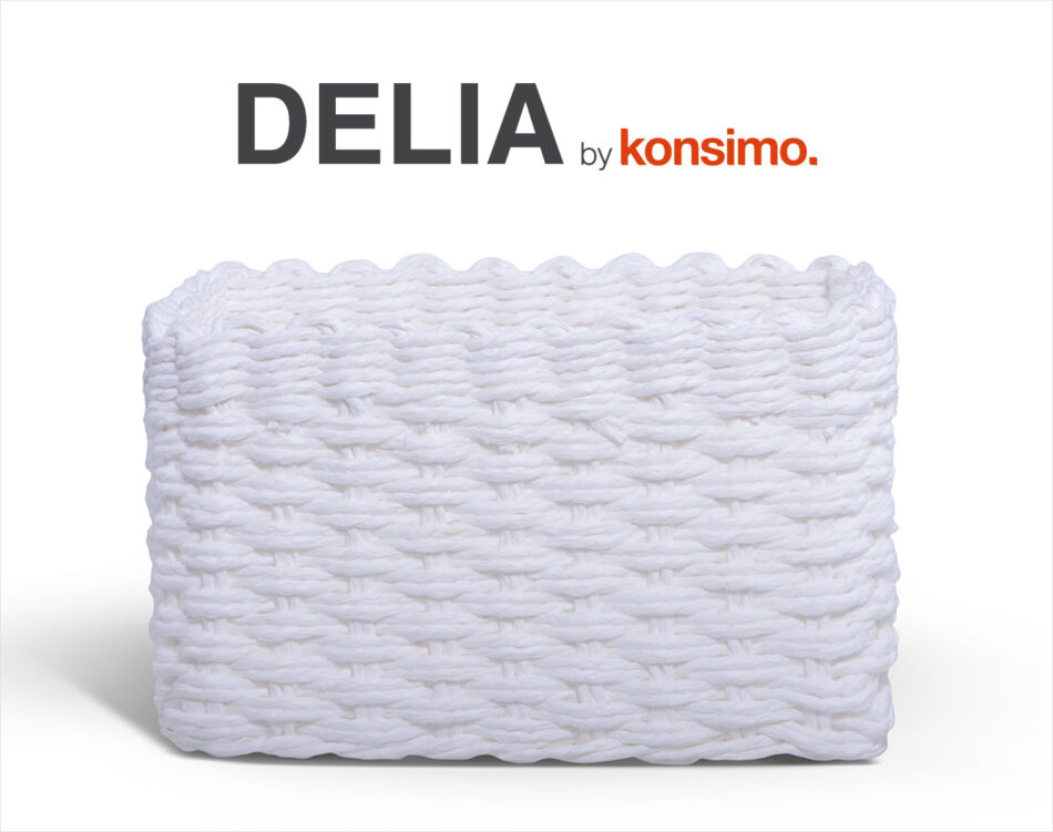 DELIA Kosz biały - zdjęcie 5