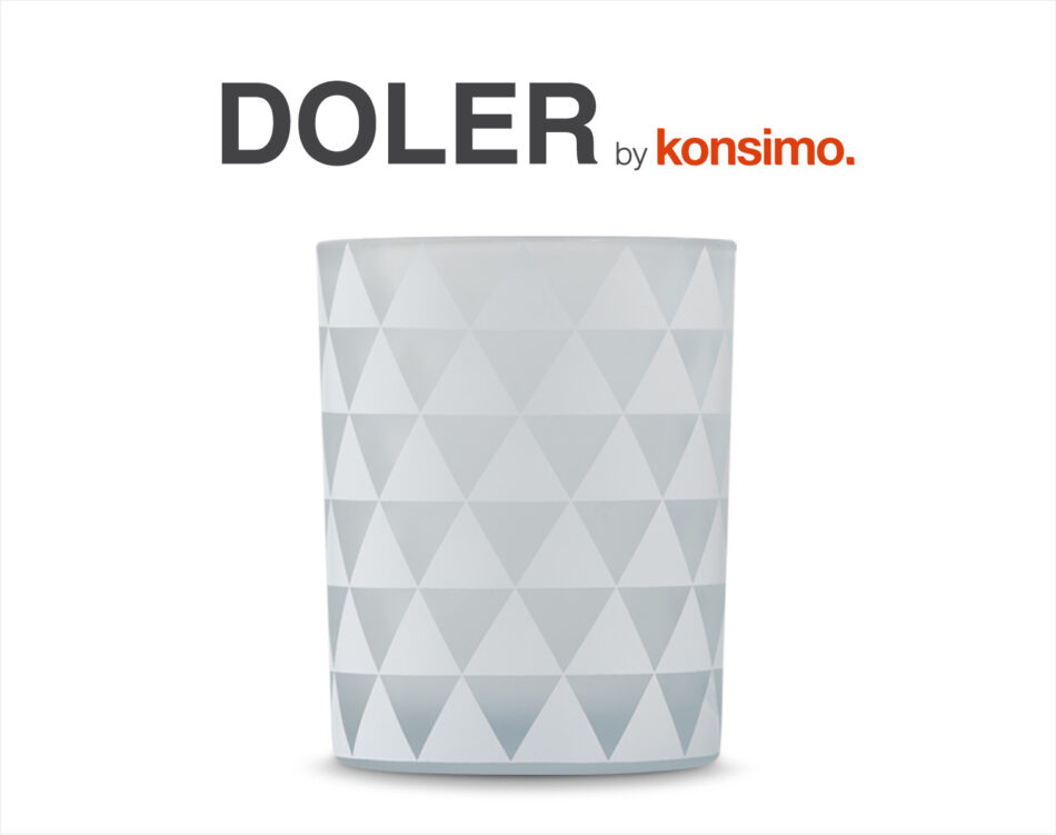 DOLER Świecznik biały - zdjęcie 3