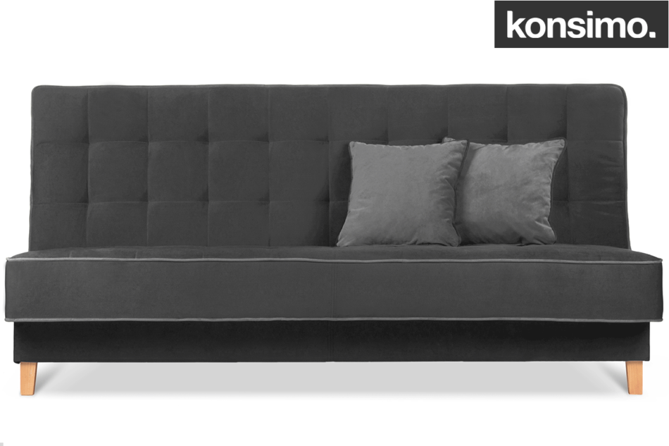 DOZER Wersalka czarny/szary - zdjęcie 10