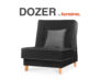 DOZER Fotel czarny/szary - zdjęcie 10
