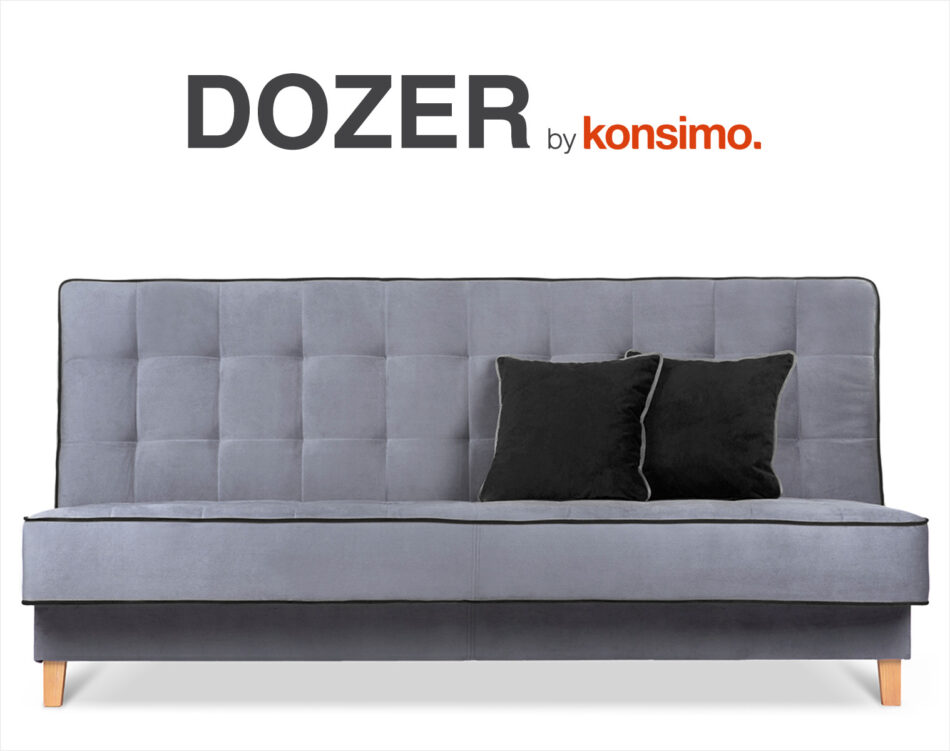 DOZER Wersalka szary/czarny - zdjęcie 9