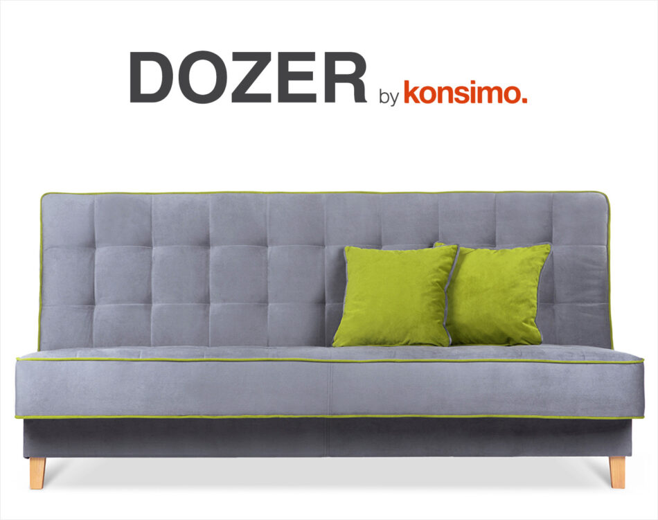 DOZER Wersalka szary/zielony - zdjęcie 10