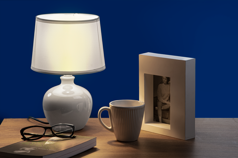 LOSA Lampa stołowa szary - zdjęcie 3