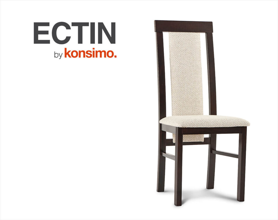 ECTIN Krzesło wenge/kremowy - zdjęcie 4