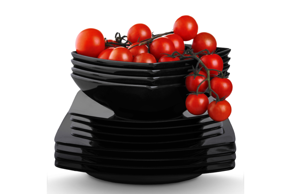 EPIRI Zestaw obiadowy, 4 os. (12el) czarny - zdjęcie 0