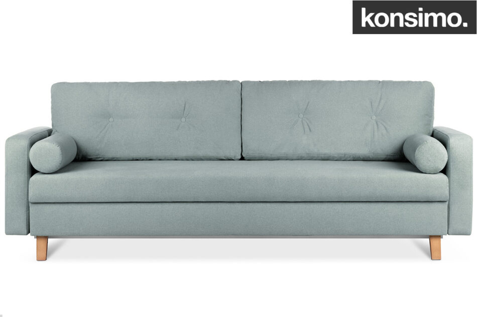 ERISO Zielona sofa 3 osobowa rozkładana miętowy - zdjęcie 10
