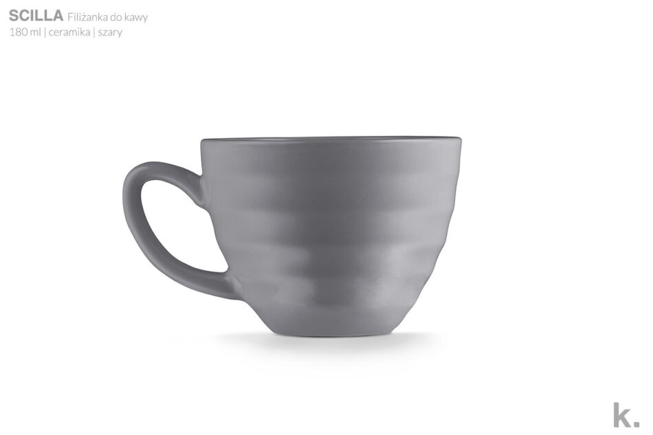 SCILLA Zestaw kawowy, 4 os. (12 el) szary - zdjęcie 4