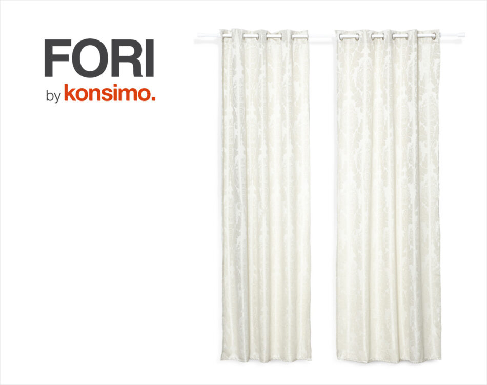 FORI Zasłona beżowy - zdjęcie 3