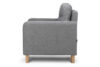 ERISO Ciemnoszary fotel do salonu ciemny szary - zdjęcie 4