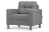 ERISO Ciemnoszary fotel do salonu ciemny szary - zdjęcie 2